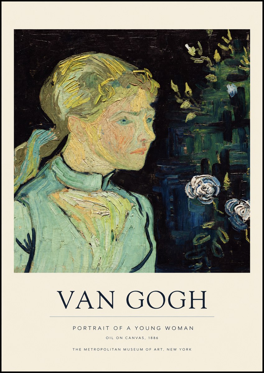 Van Gogh Portrait of a Young Woman No1 - Affiche