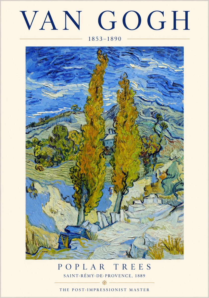 Van Gogh Poplar Trees No1 - Affiche