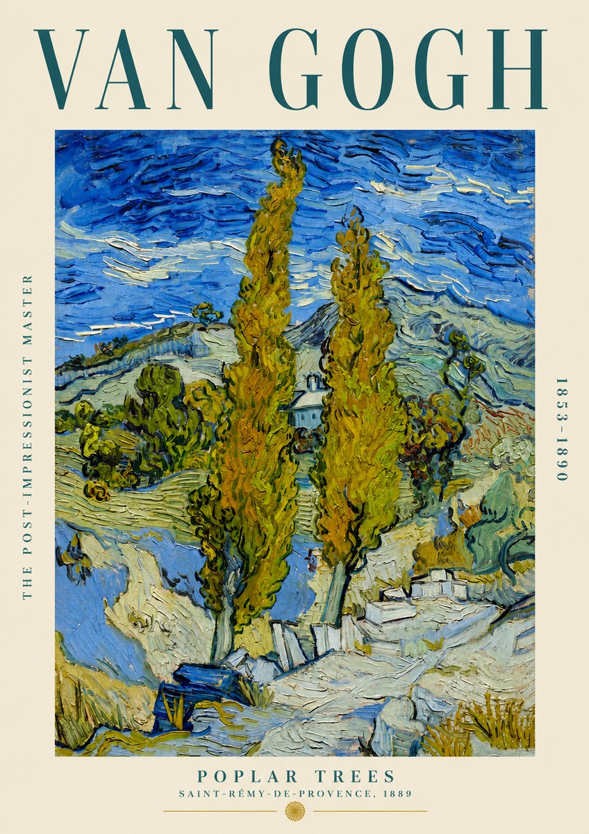 Van Gogh Poplar Trees No2 - Affiche