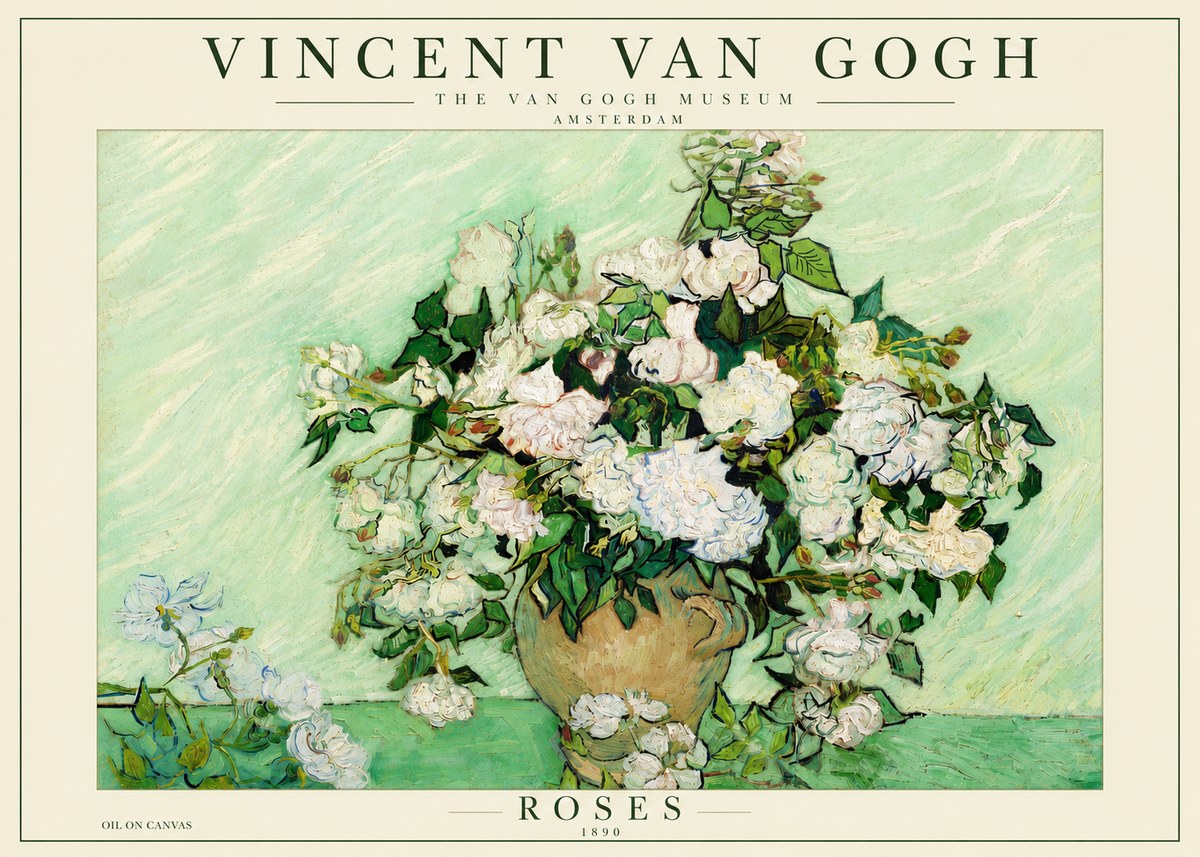 Van Gogh Roses II No3 - Affiche