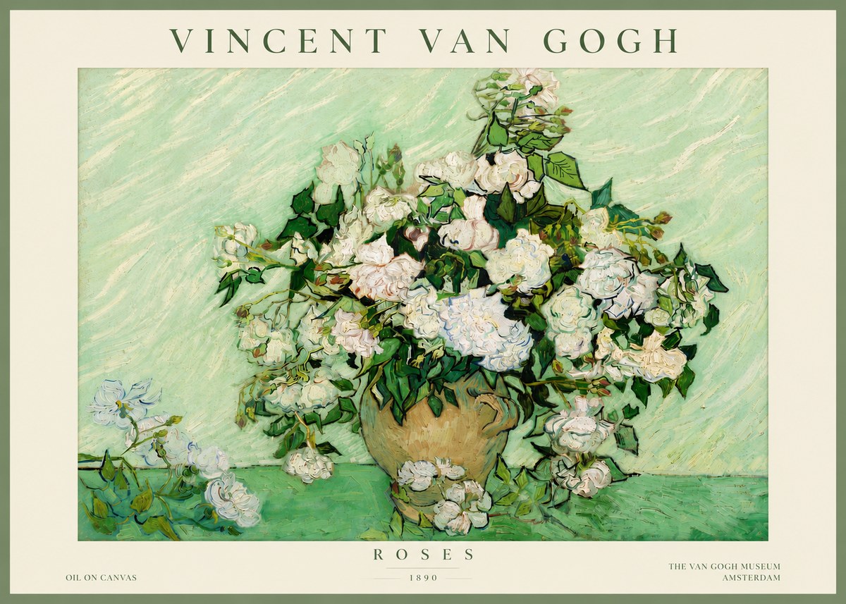 Van Gogh Roses II No4 - Affiche