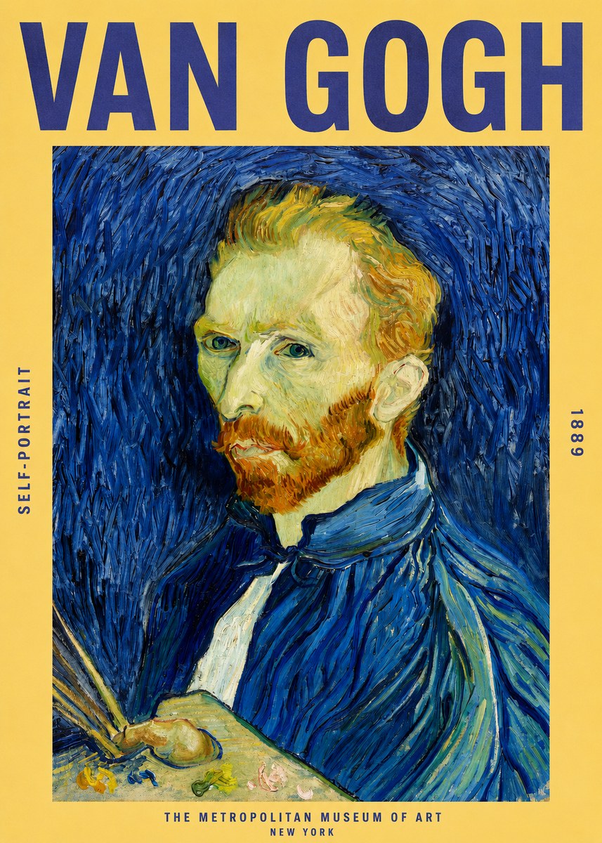 Van Gogh Self-portrait I No2 - Affiche