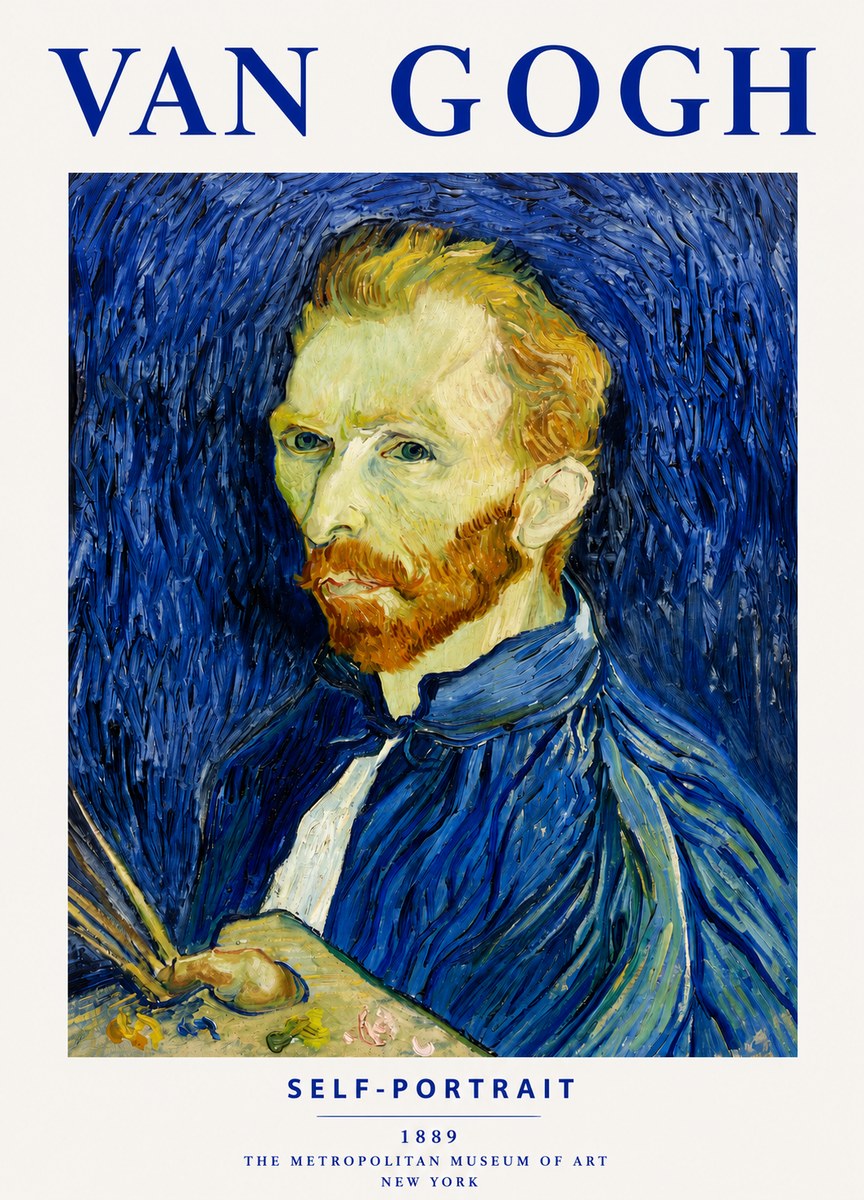 Van Gogh Self-portrait I No4 - Affiche