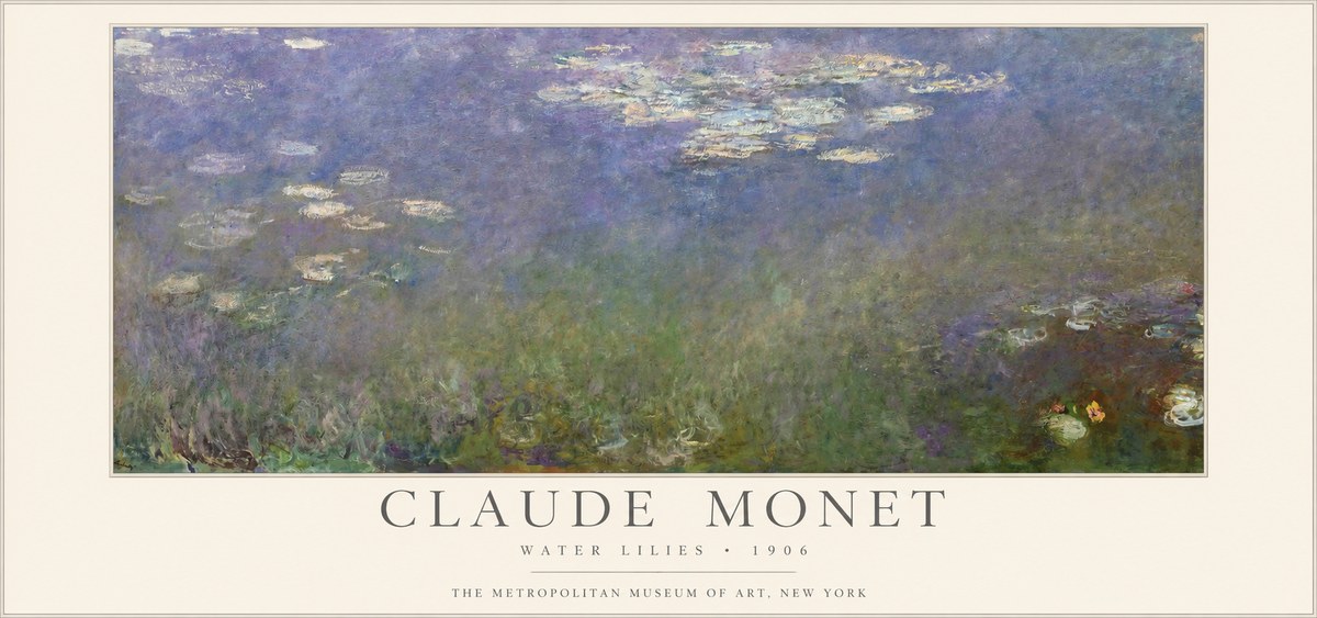 Monet Water Lilies - 1906 No1 - Affiche