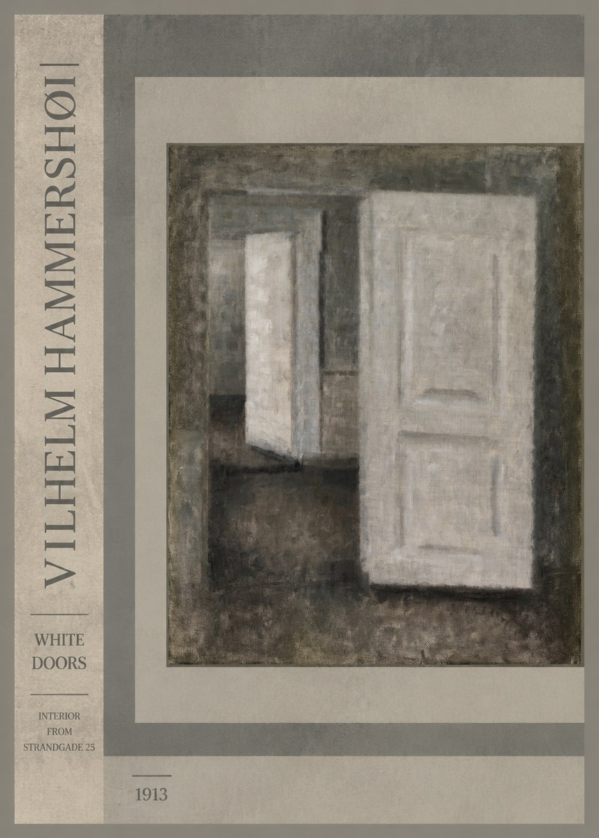 Vilhelm Hammershøi White Doors No2 - Affiche