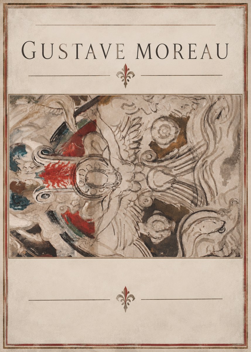 Gustave Moreau Decorative Composition No2 - Affiche