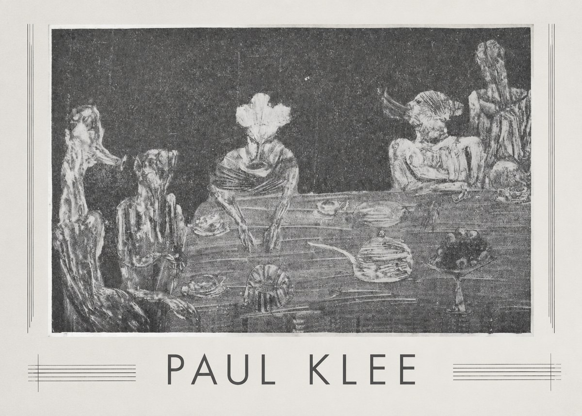 Paul Klee Die Mahlzeit No1 - Affiche