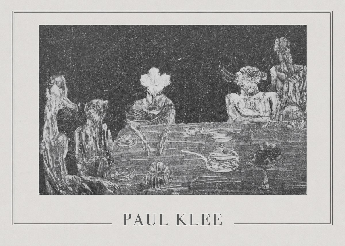 Paul Klee Die Mahlzeit No5 - Affiche