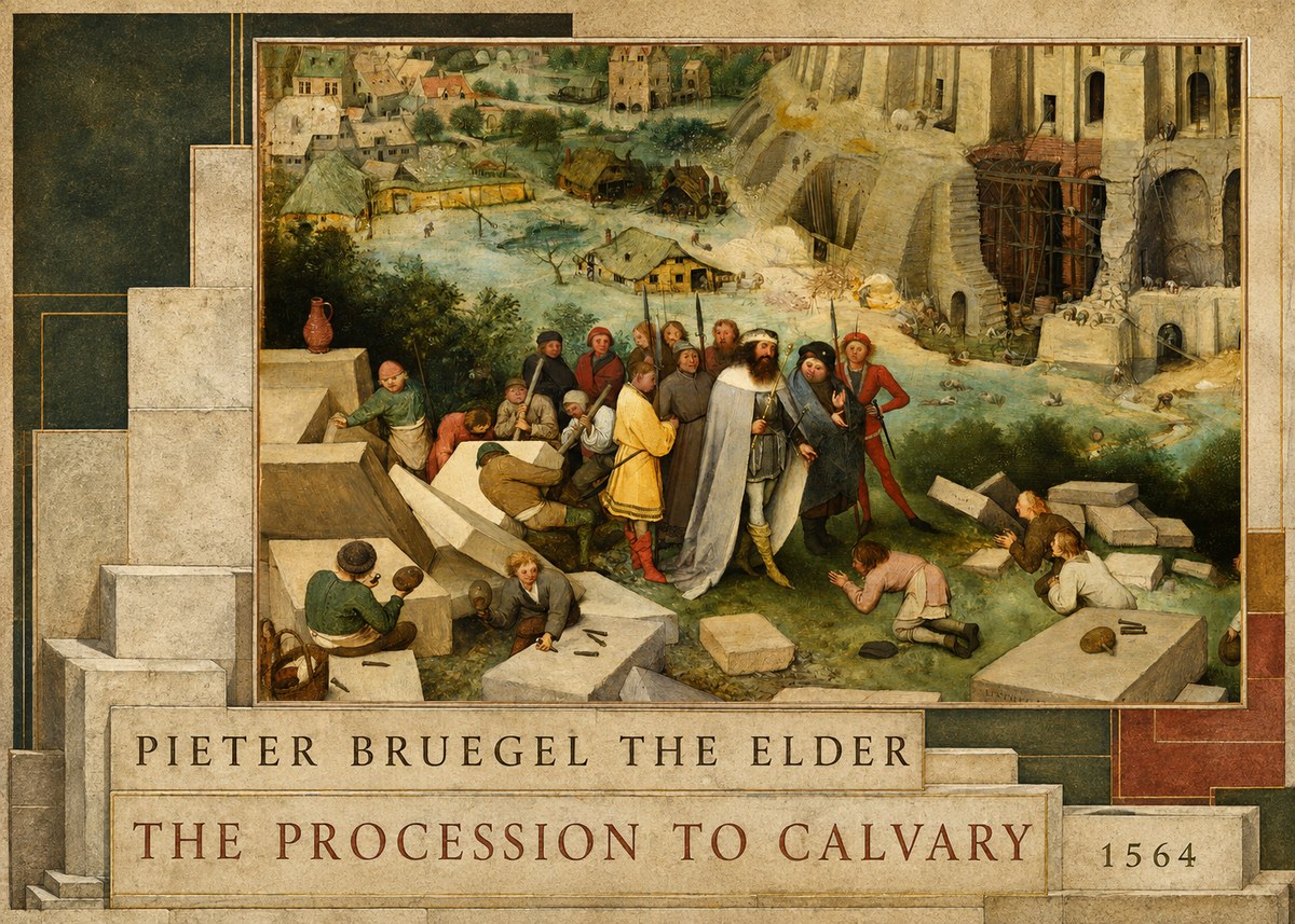 Pieter Bruegel The Tower of Babel XIV No6 - Affiche