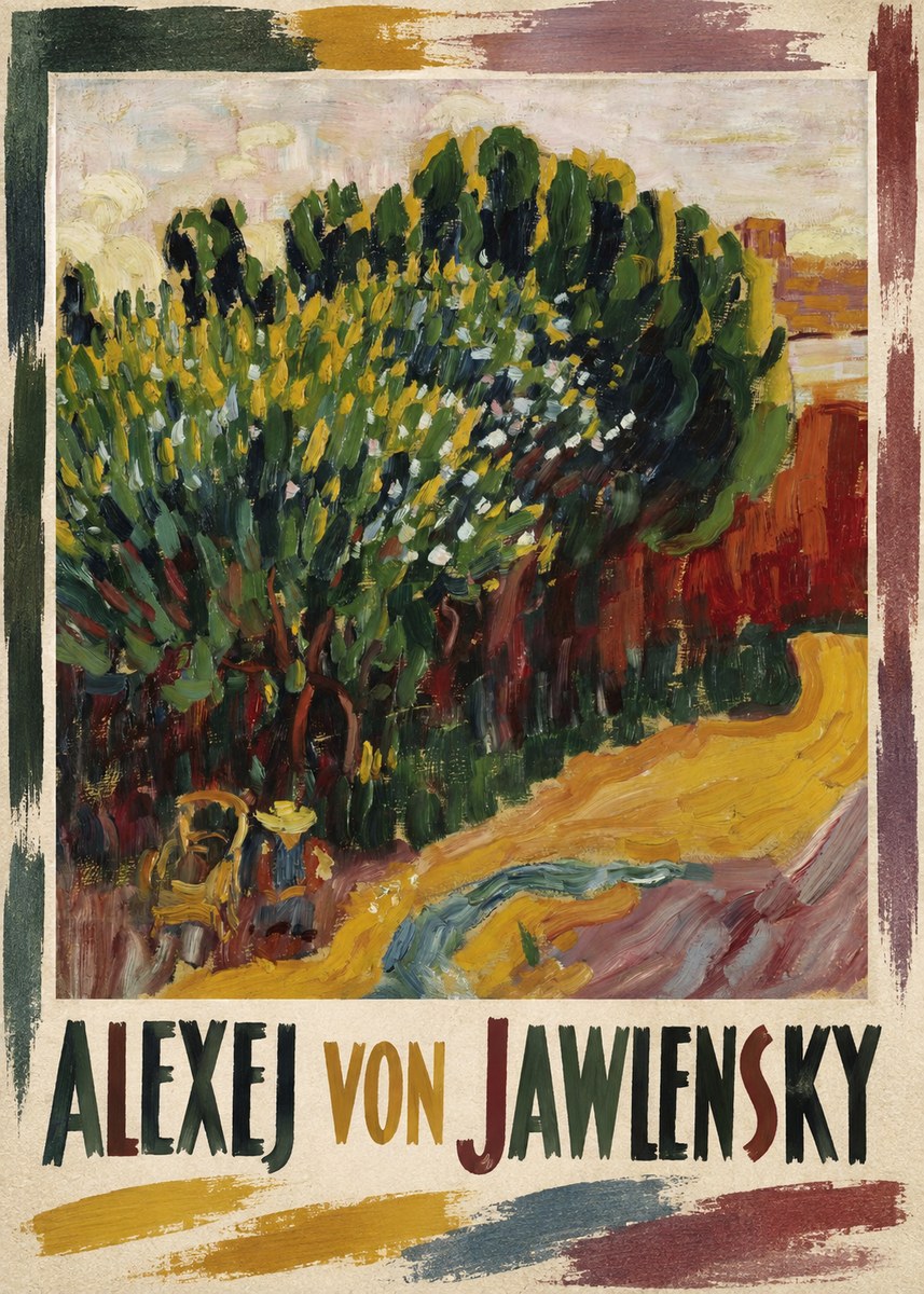 Alexej von Jawlensky Park Landscape (Murnau) No1 - Affiche