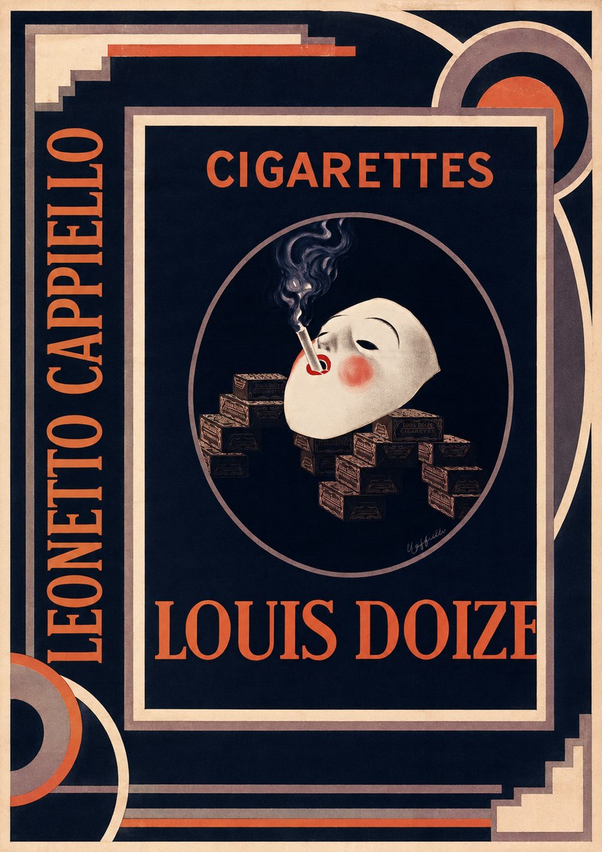 Leonetto Cappiello Cigarettes Louis Doize No2 - Affiche