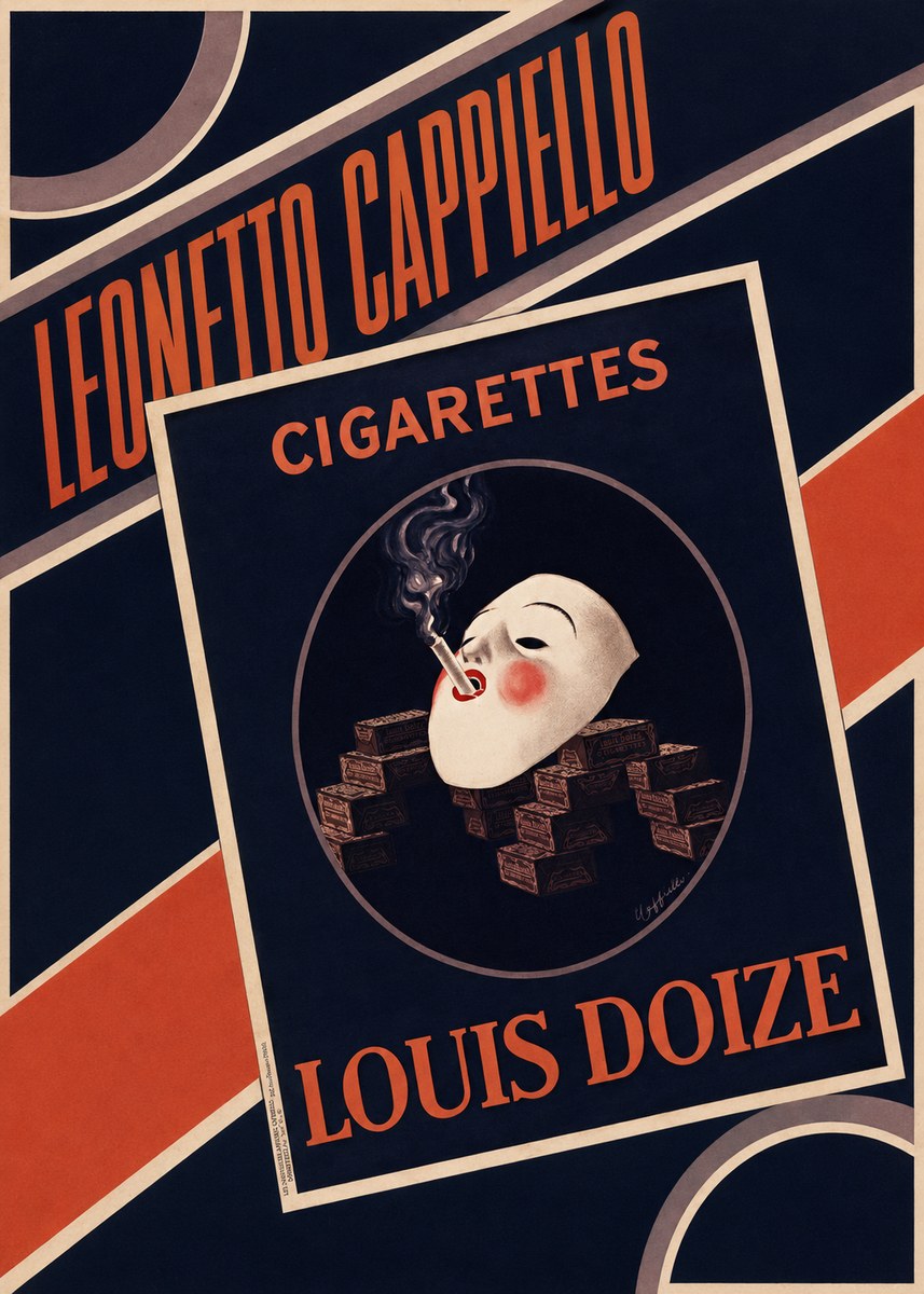 Leonetto Cappiello Cigarettes Louis Doize No4 - Affiche