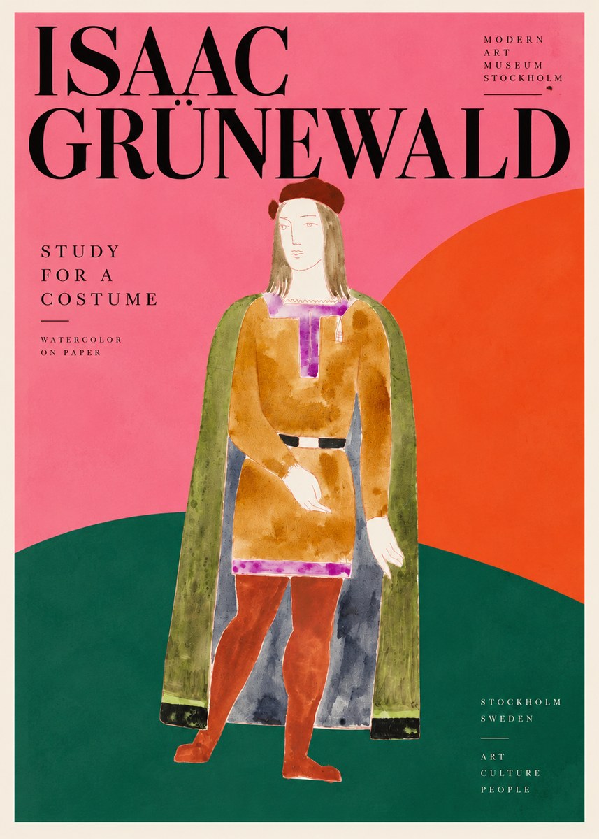 Isaac Grünewald Study for a Costume Design No3 - Affiche
