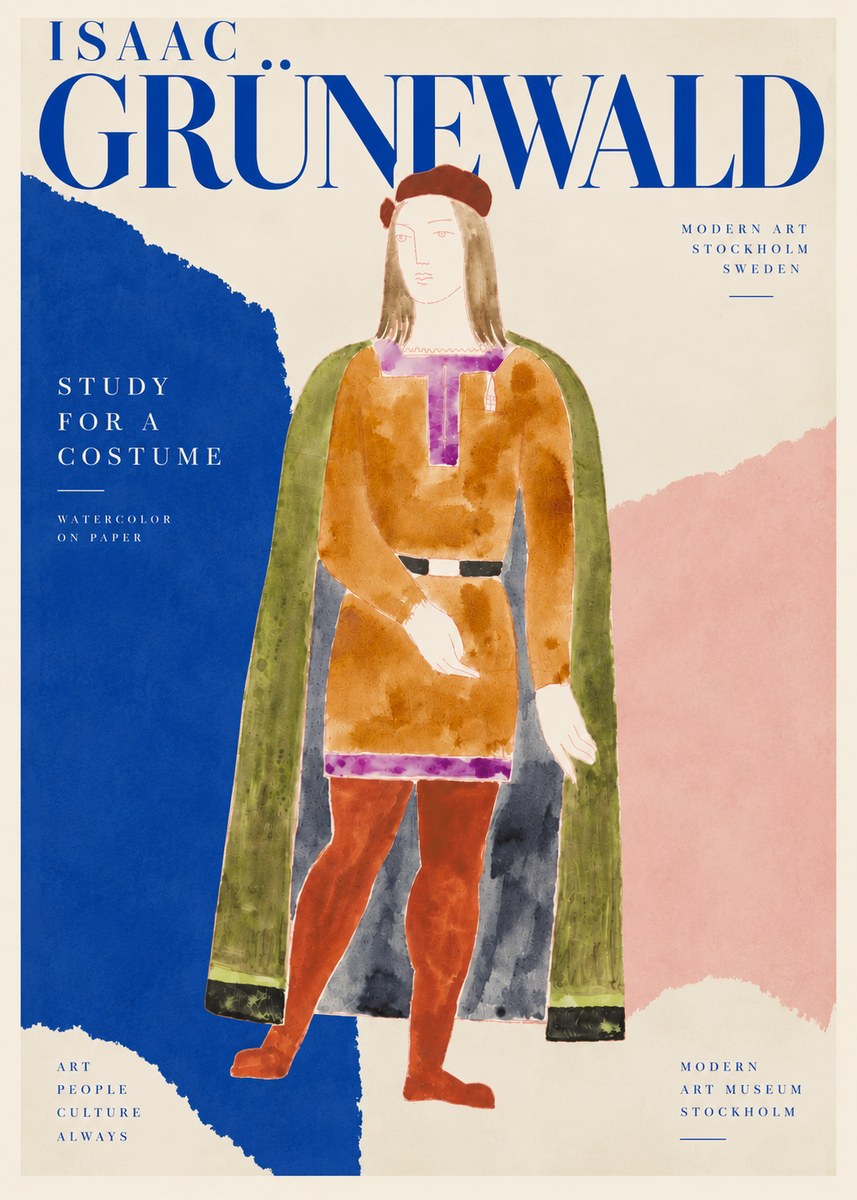 Isaac Grünewald Study for a Costume Design No4 - Affiche