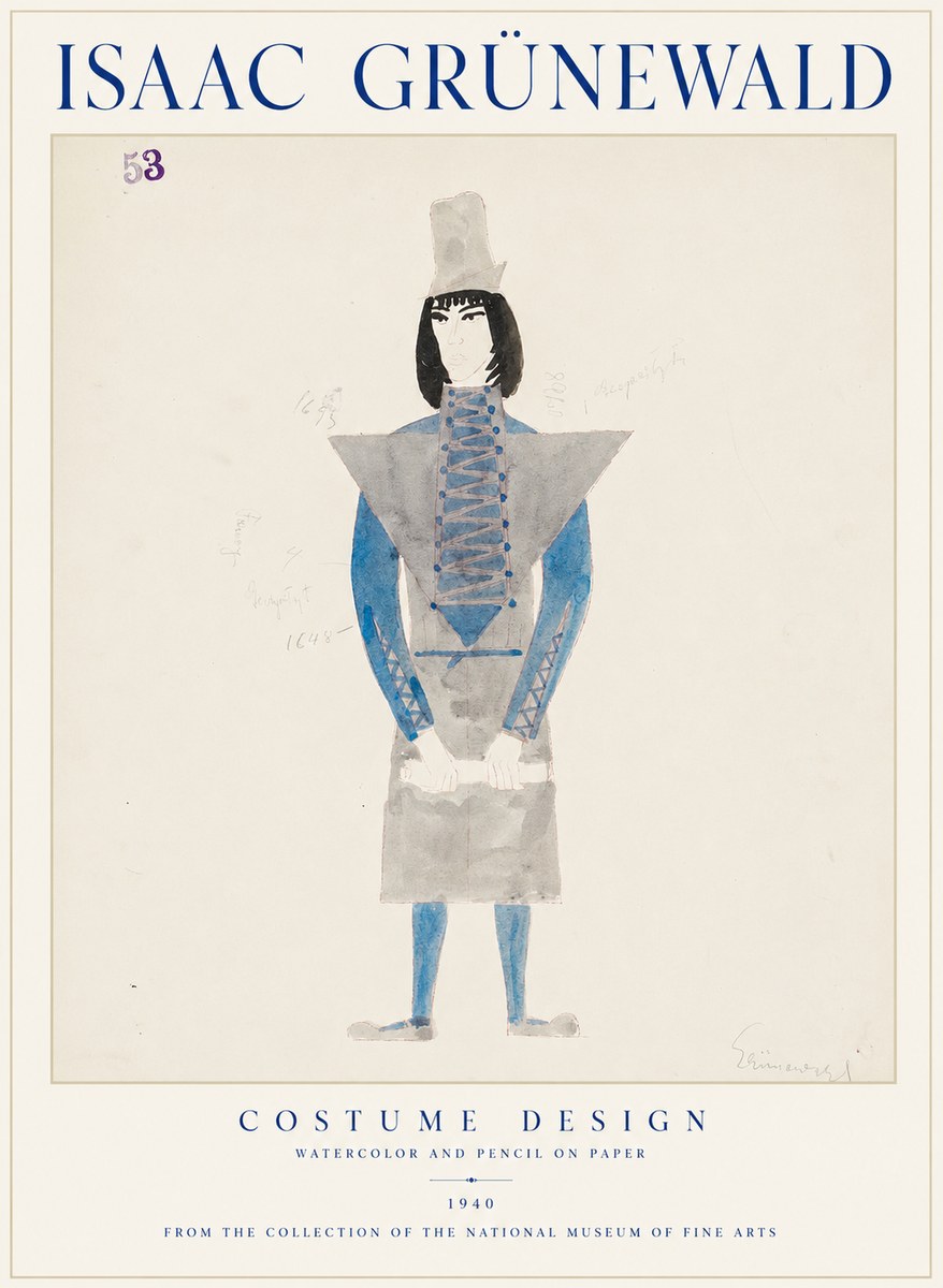 Isaac Grünewald Costume Design X No1 - Affiche