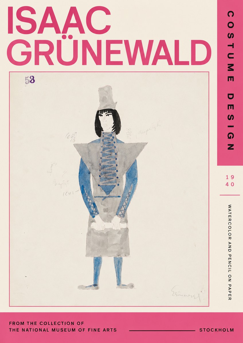 Isaac Grünewald Costume Design X No3 - Affiche