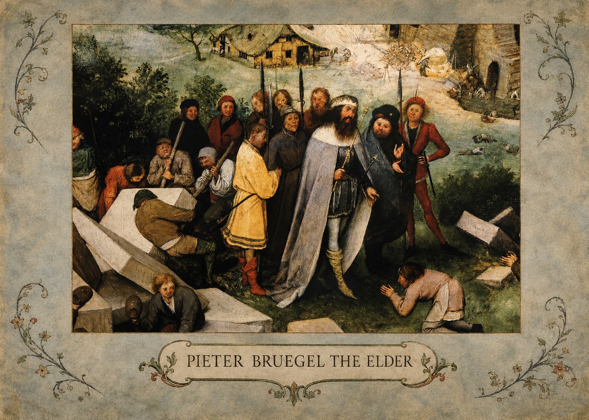 Pieter Bruegel The Blind Leading the Blind III No4 - Affiche