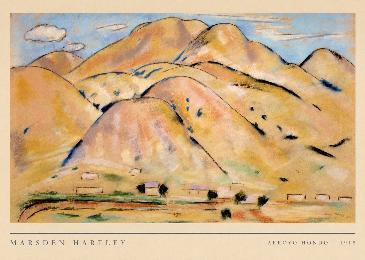 Marsden Hartley Arroyo Hondo No5 - Affiche