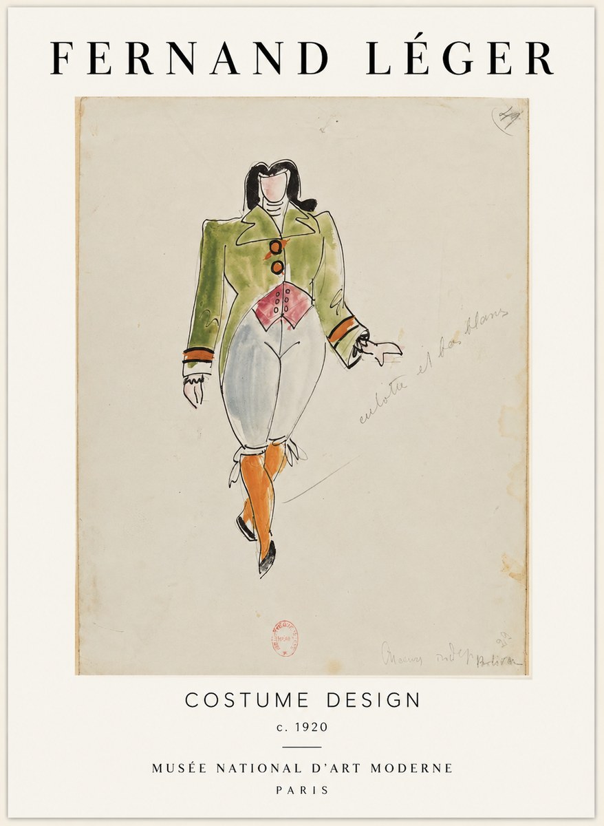 Fernand Léger Costume Design II No1 - Affiche