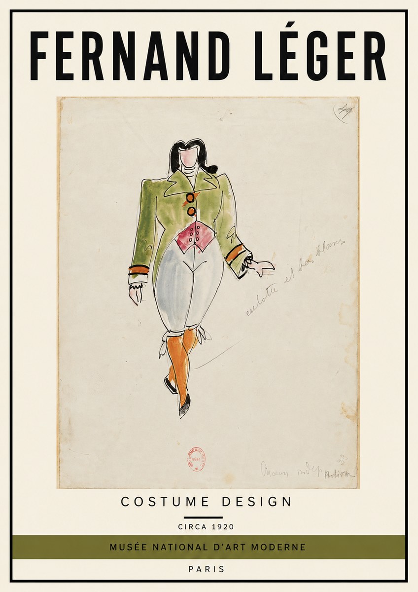 Fernand Léger Costume Design II No4 - Affiche