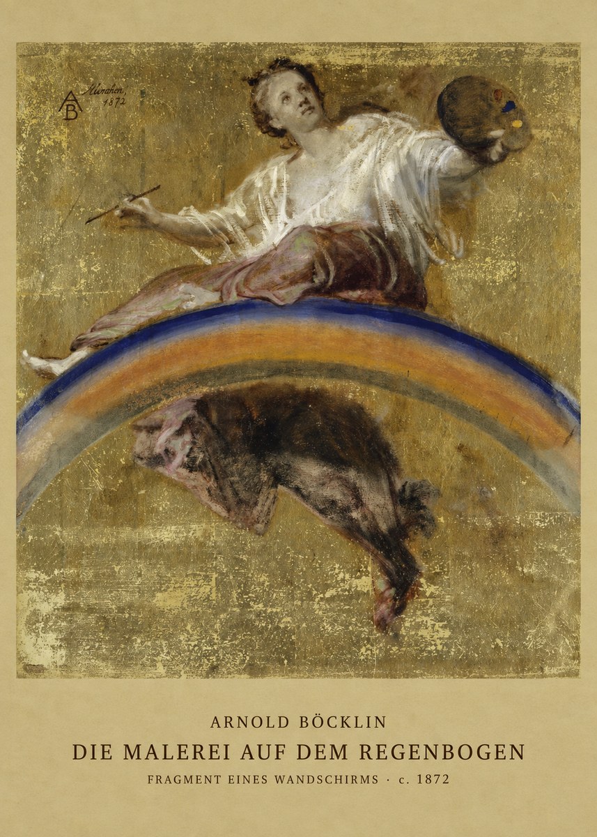 Arnold Böcklin Die Malerei Auf Dem Regenbogen No2 - Affiche