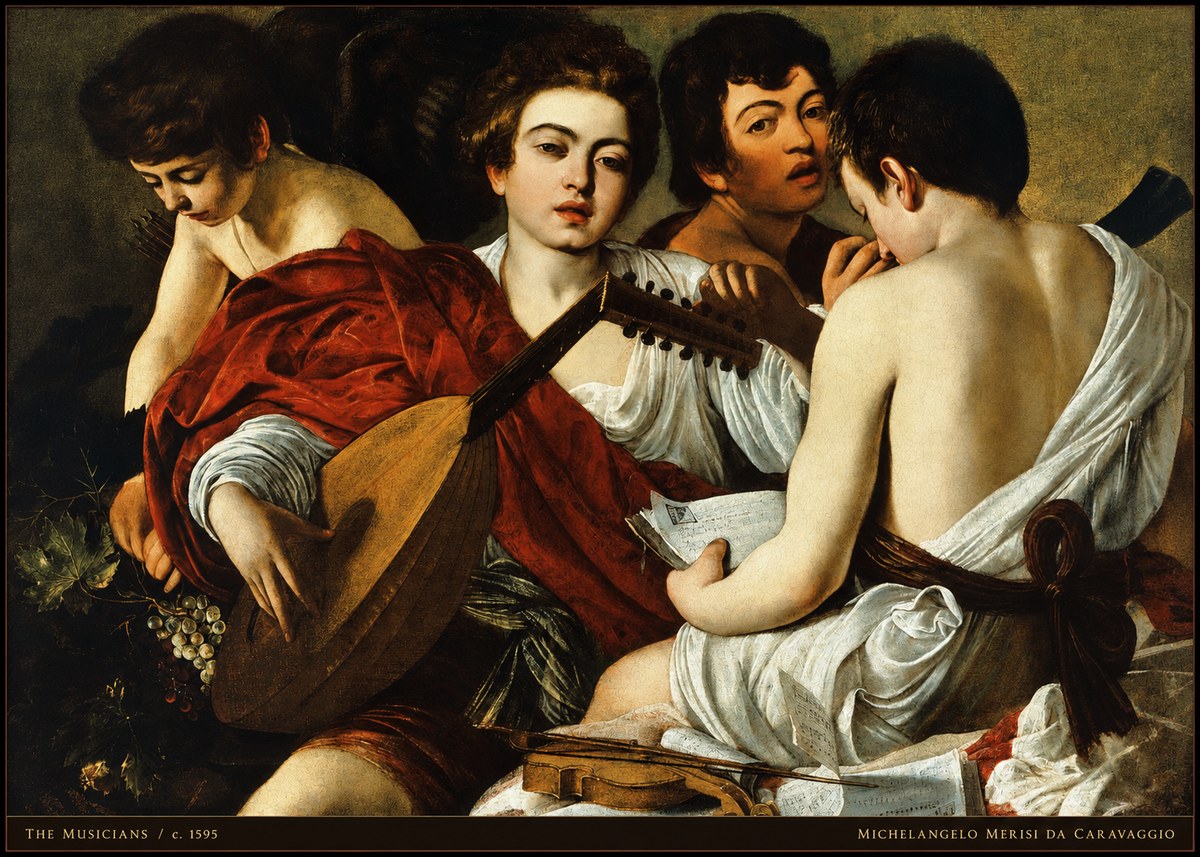 Michelangelo Merisi da Caravaggio The Musicians I No5 - Affiche