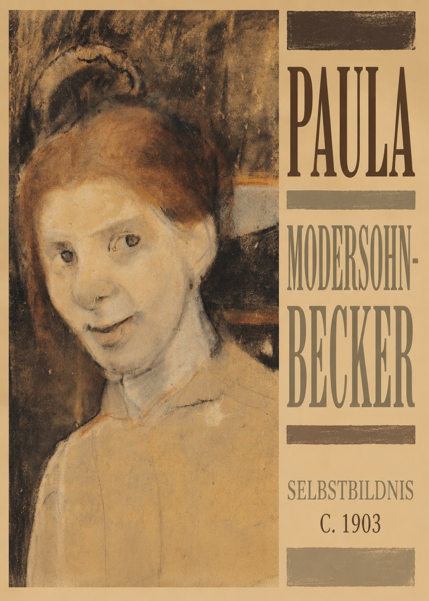 Paula Modersohn-Becker Selbstbildnis No4 - Affiche