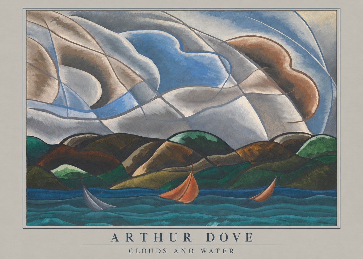 Arthur Dove Clouds and Water No4 - Affiche