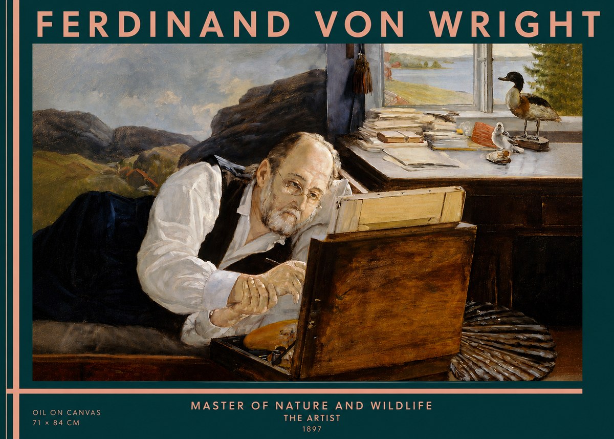 Ferdinand von Wright The Artist No3 - Affiche