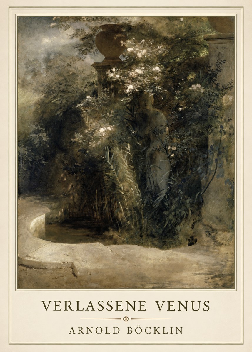 Arnold Böcklin Verlassene Venus No1 - Affiche