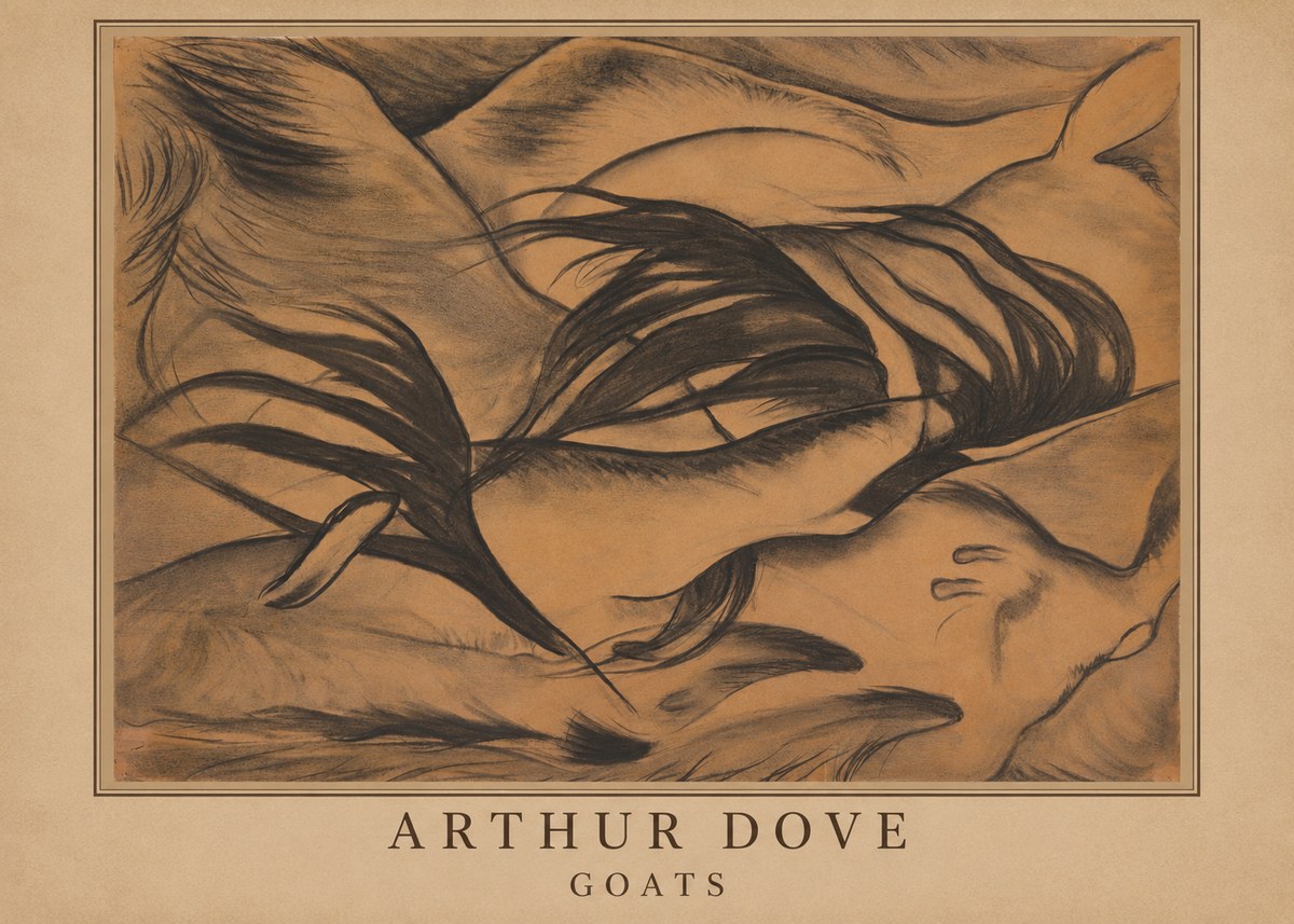 Arthur Dove Goats No3 - Affiche