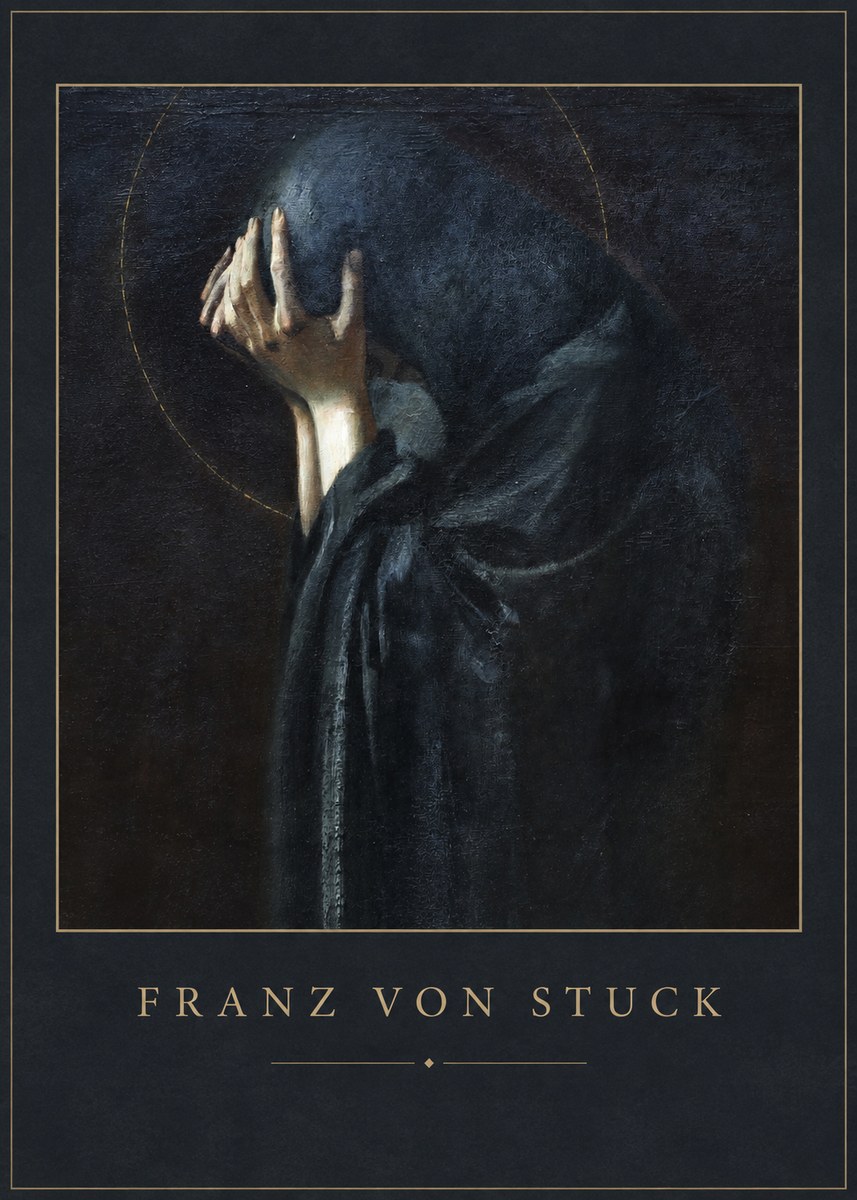Franz von Stuck The Mourner No1 - Affiche