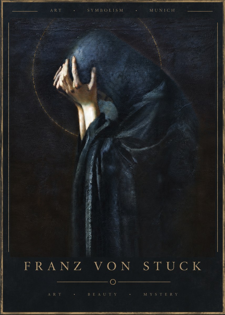 Franz von Stuck The Mourner No6 - Affiche