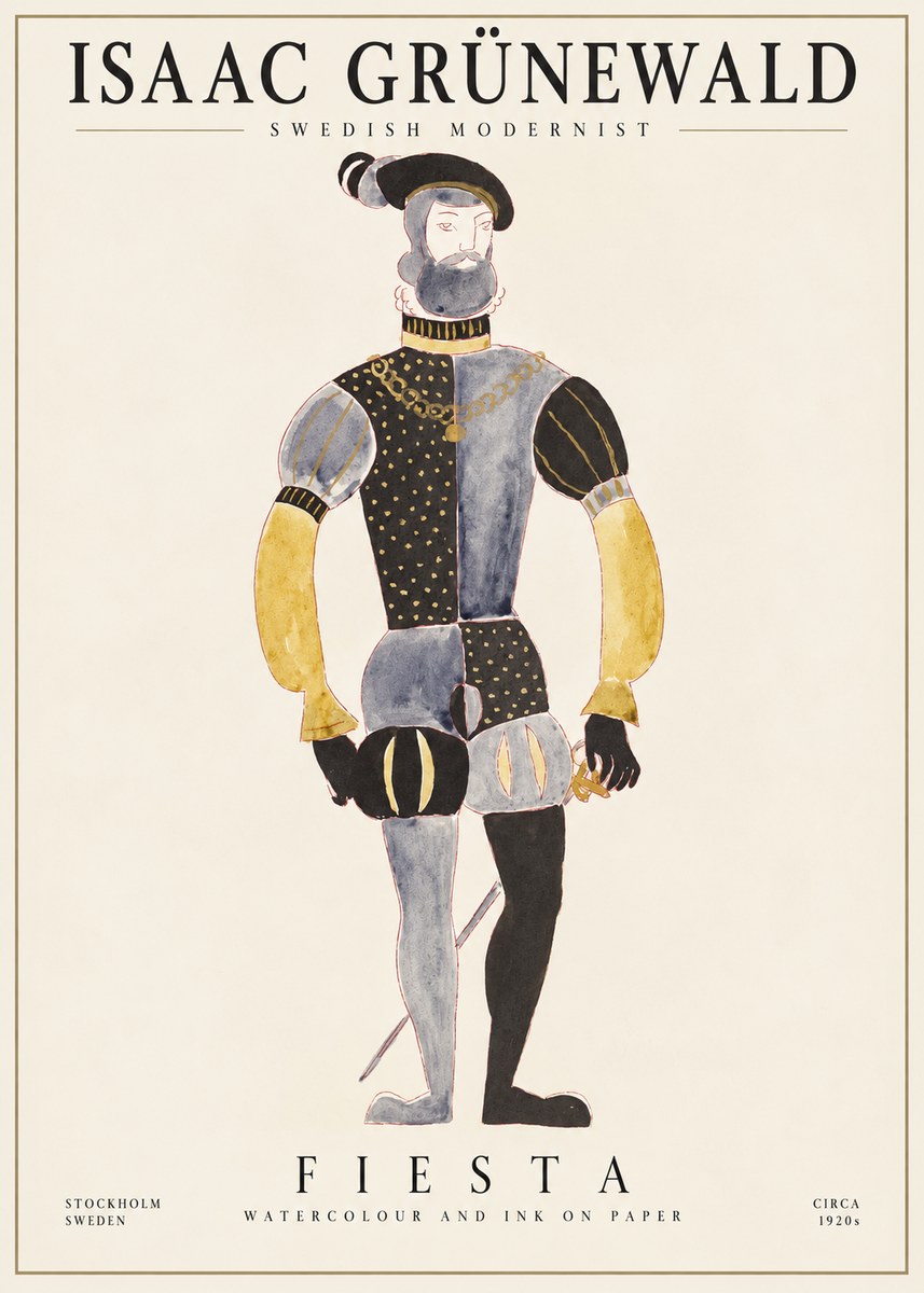 Isaac Grünewald Fiesta No1 - Affiche