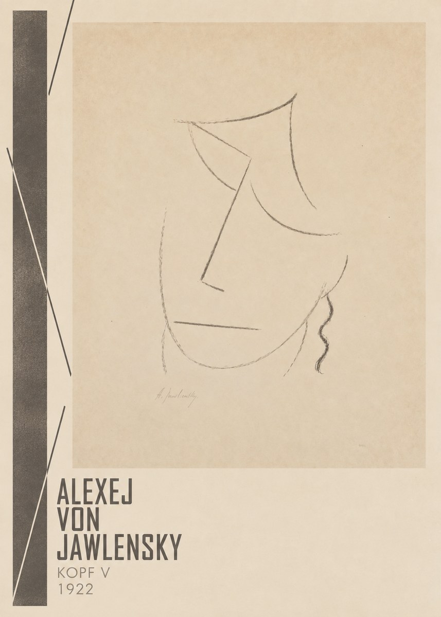 Alexej von Jawlensky Kopf V No2 - Affiche