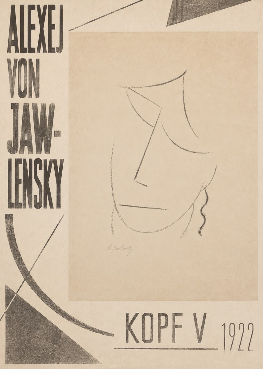 Alexej von Jawlensky Kopf V No4 - Affiche