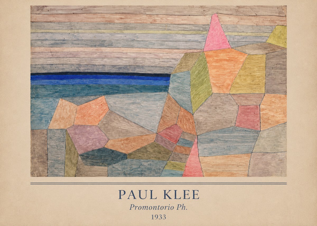 Paul Klee Promontorio Ph. No3 - Affiche