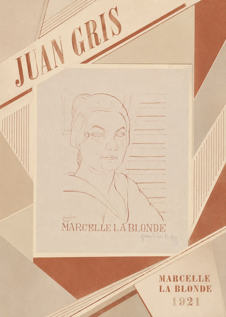 Juan Gris Marcelle La Blonde No4 - Affiche