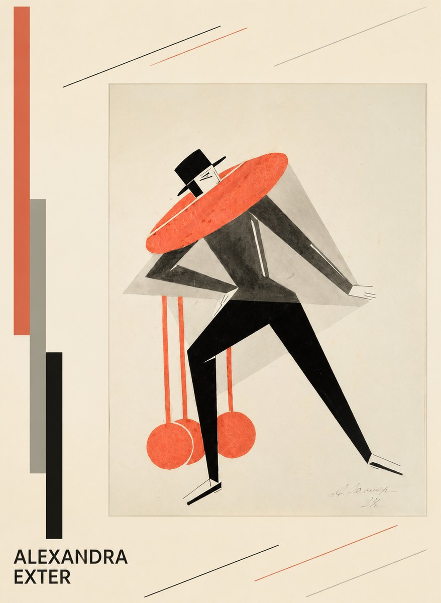 Alexandra Exter Constructivist Figure No4 - Affiche