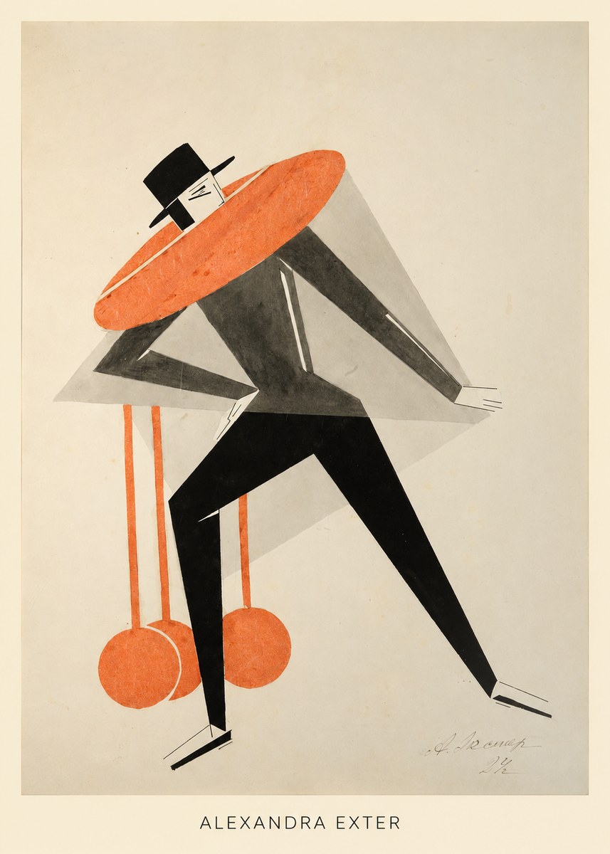 Alexandra Exter Constructivist Figure No6 - Affiche