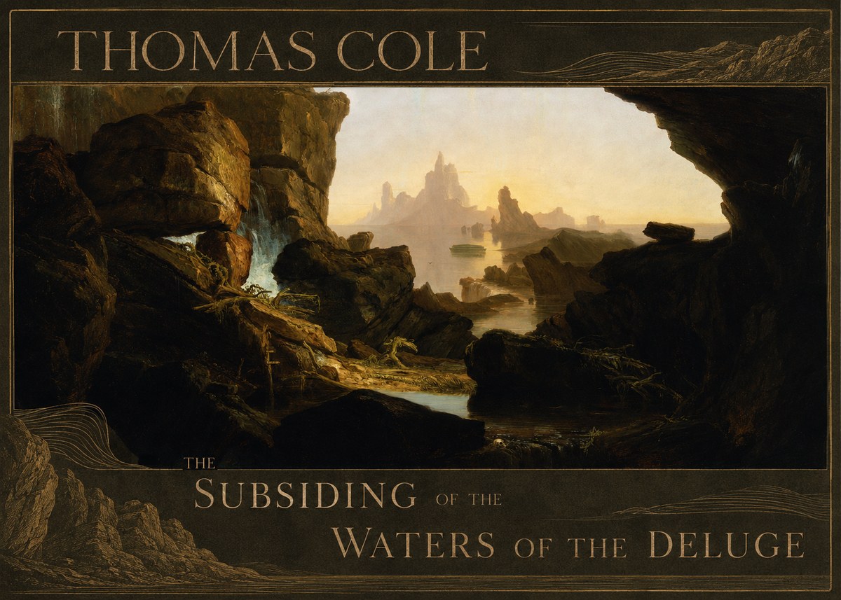 Thomas Cole The Subsiding of the Waters of the Deluge I No3 - Affiche