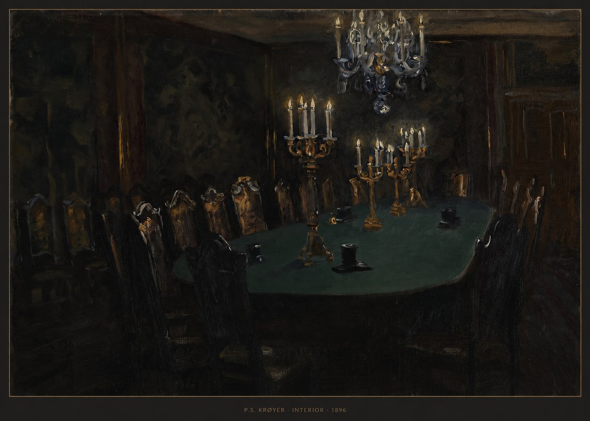 P.S. Krøyer Interior No5 - Affiche