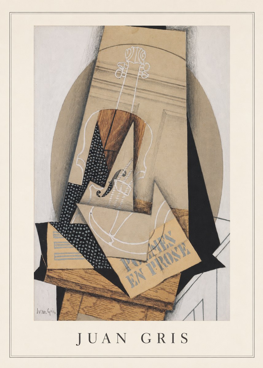 Juan Gris Poèmes En Prose No3 - Affiche