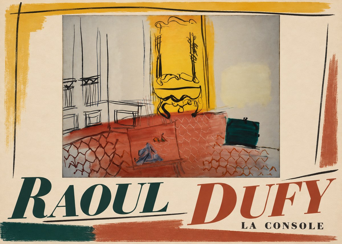Raoul Dufy La Console No4 - Affiche