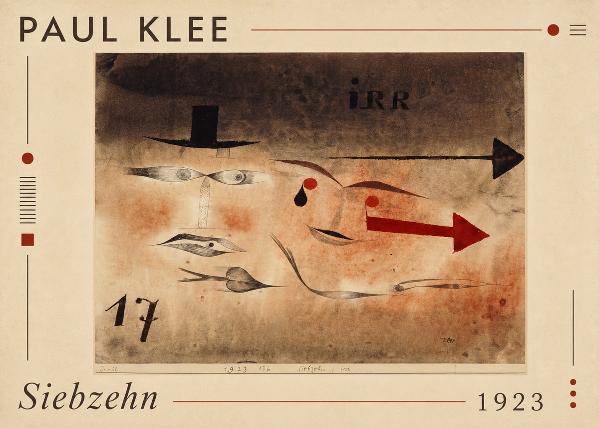 Paul Klee Siebzehn, Irr No1 - Affiche