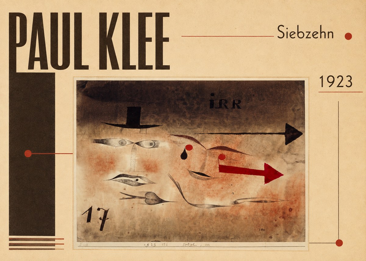 Paul Klee Siebzehn, Irr No4 - Affiche