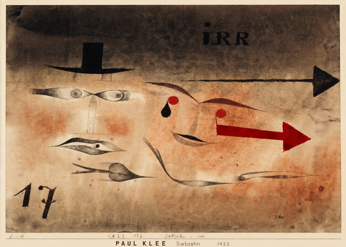 Paul Klee Siebzehn, Irr No6 - Affiche
