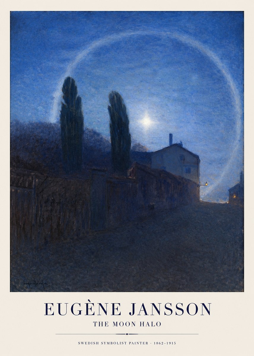 Eugène Jansson The Moon Halo No1 - Affiche