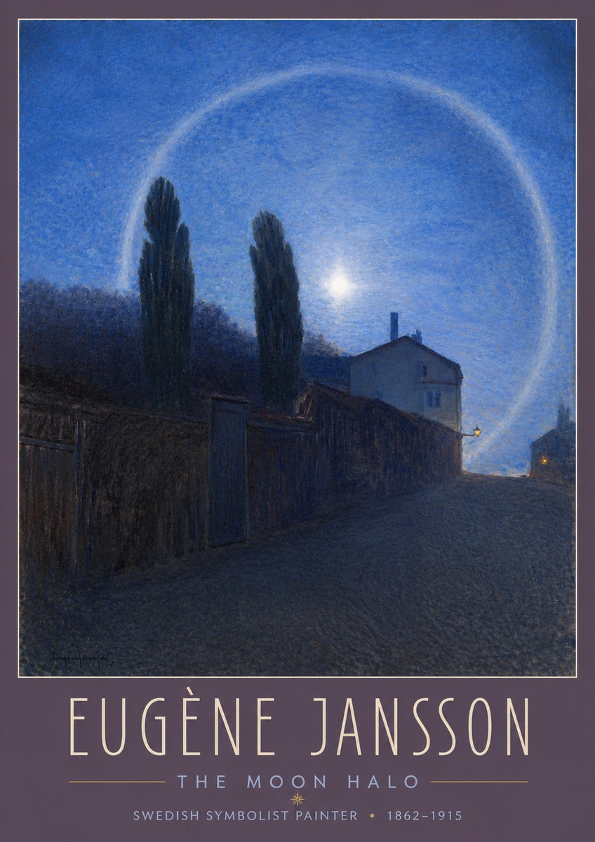 Eugène Jansson The Moon Halo No3 - Affiche