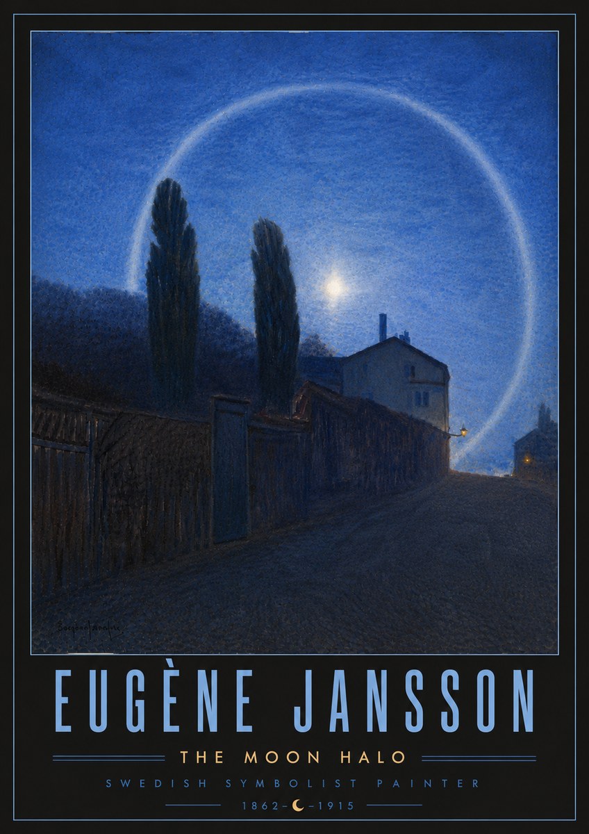 Eugène Jansson The Moon Halo No6 - Affiche
